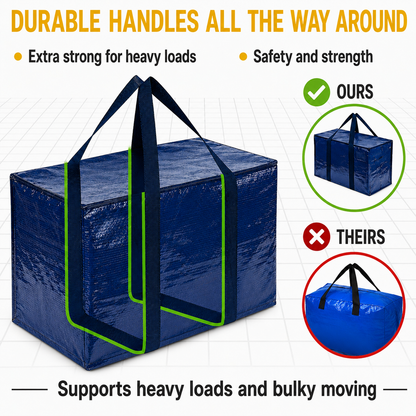 Home Organization Storage Bags | Heavy-Duty Zippered Bags for Clothes & Seasonal Items | Collapsible Design for Easy Use