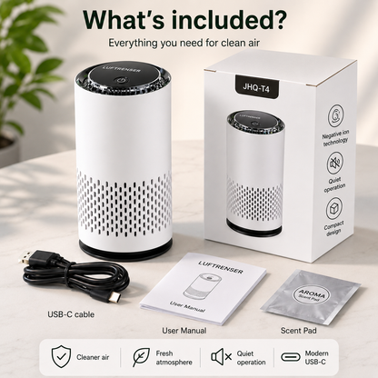 Compact HEPA Air Purifier for Home with 360° Filtration | Modern Design for Cleaner Air