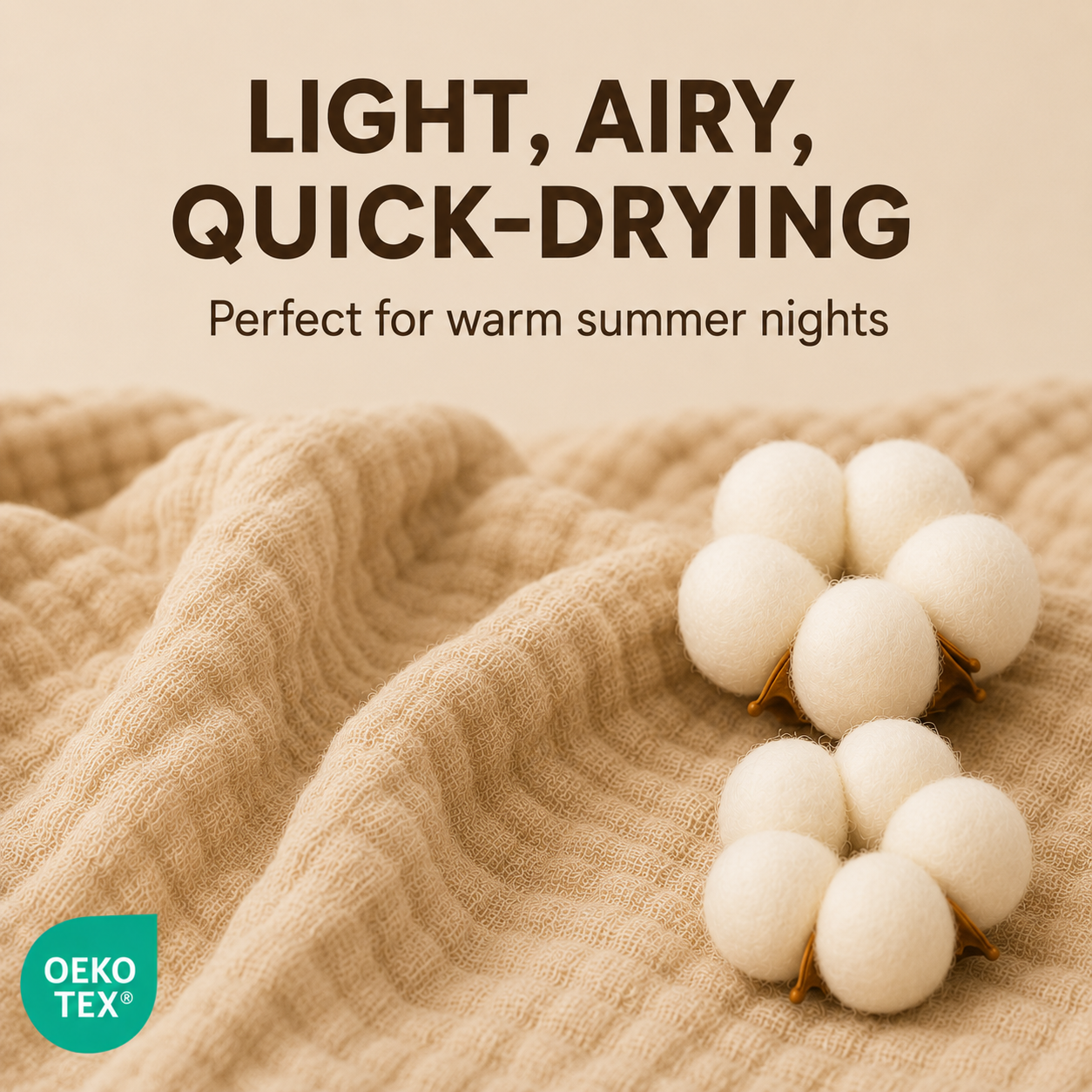 Elegant Muslin Cotton Blanket | Breathable & Soft Fabric for Cozy Comfort