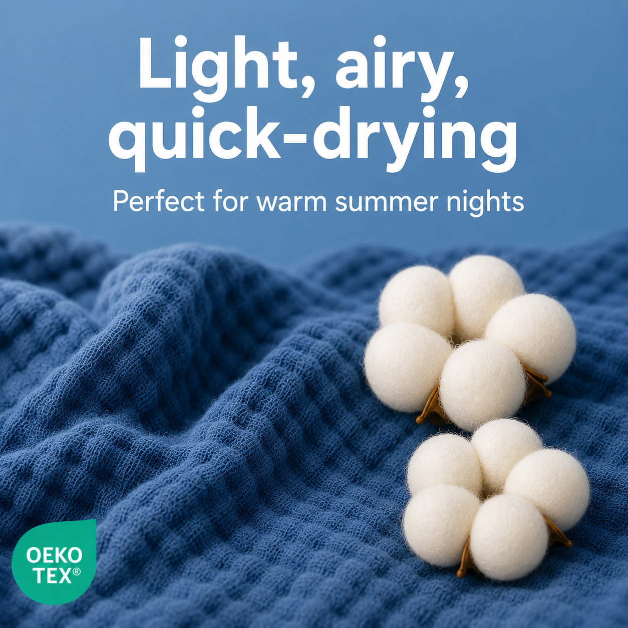 Elegant Muslin Cotton Blanket | Breathable & Soft Fabric for Cozy Comfort