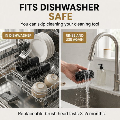 Electric Grill Brush | Cordless BBQ Cleaning Brush with Ergonomic Handle | Rechargeable Design for Effortless Grill Maintenance