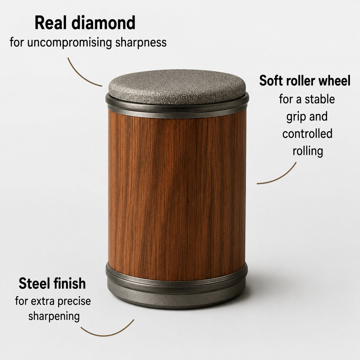 Precision Kitchen Tools | Knife Sharpener with Magnetic Angle Guide | Compact Design for Effortless Precision
