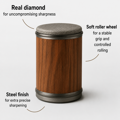Precision Kitchen Tools | Knife Sharpener with Magnetic Angle Guide | Compact Design for Effortless Precision