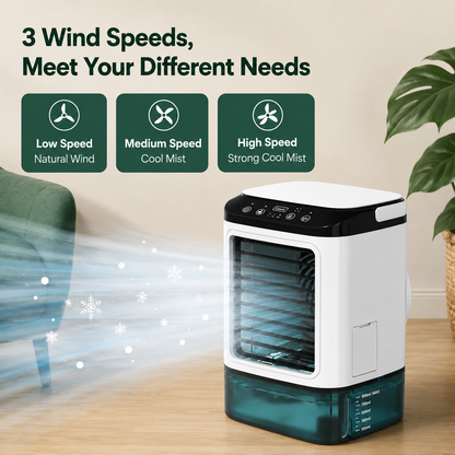 Compact USB Mini Fan with Cold Spray Function | Portable Rechargeable Design for Instant Cooling