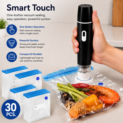 Efficient Vacuum Sealer Machine with 60Kpa Suction Power | Compact Design for Long-Lasting Food Storage