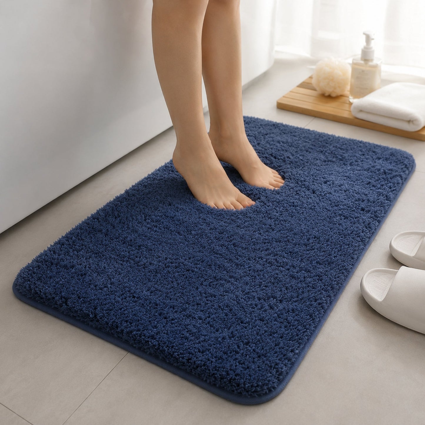 Comfort Series | Non-Slip Bath Mat with Soft, Absorbent Material | Ideal for Moisture Control and Safety