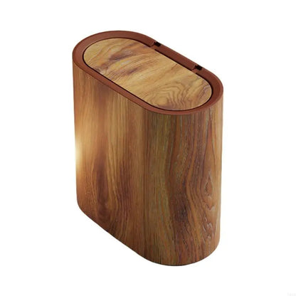 Compact Bathroom Trash Can | Odor-Trapping Lid for Efficient Waste Management