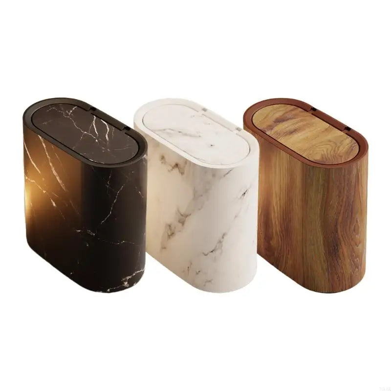 Compact Bathroom Trash Can | Odor-Trapping Lid for Efficient Waste Management