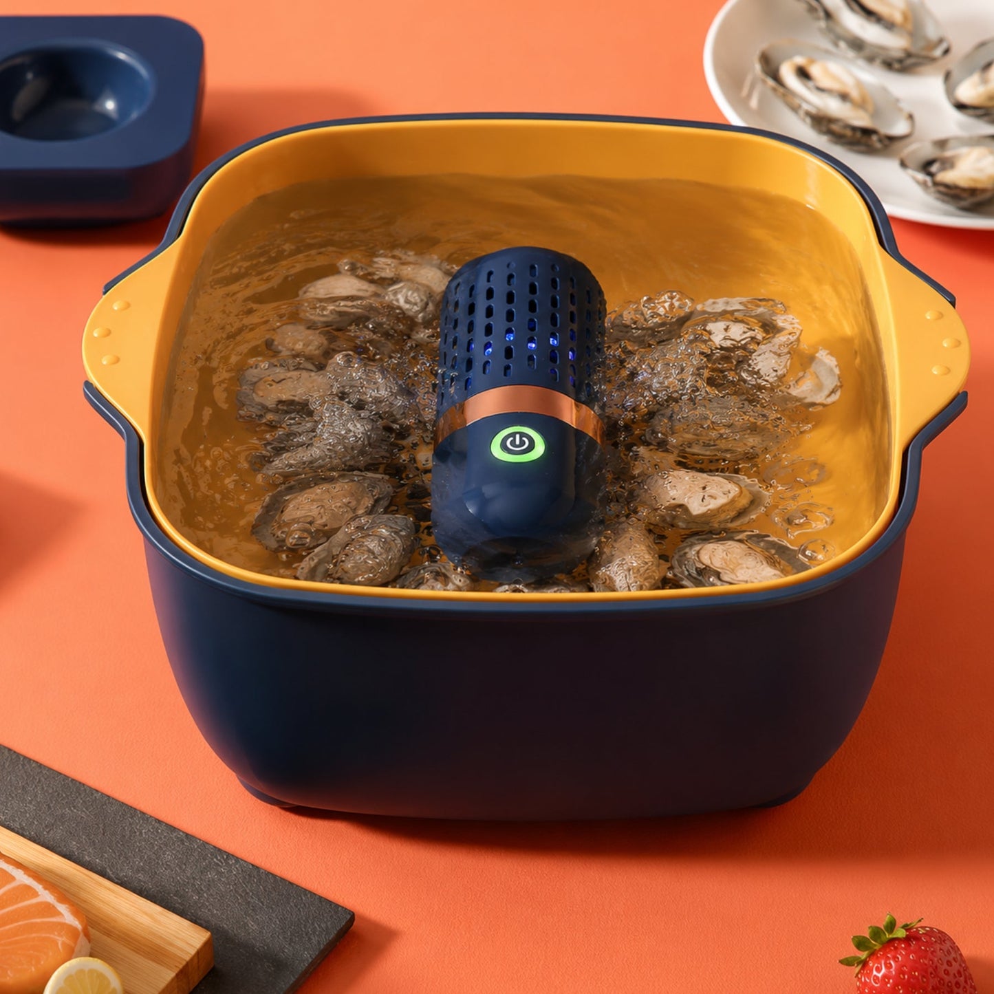 EcoClean | Rechargeable Fruit & Vegetable Cleaner with USB Charging | Compact Design for Effortless Food Prep