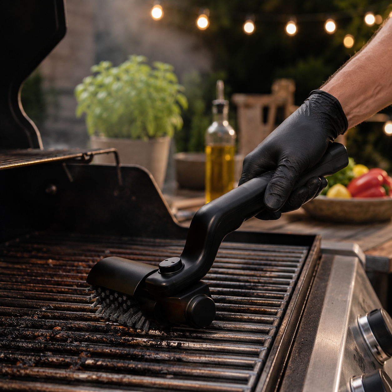 Electric Grill Brush | Cordless BBQ Cleaning Brush with Ergonomic Handle | Rechargeable Design for Effortless Grill Maintenance