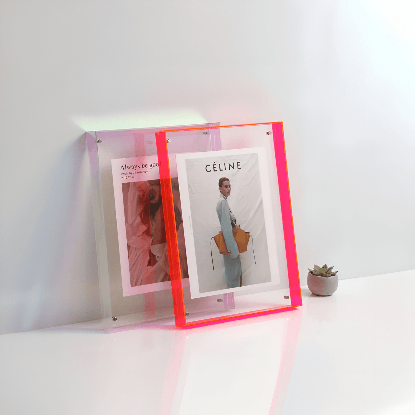 Elegant Acrylic Picture Frame | Minimalist Design with Transparent Finish | Versatile Display for Cherished Memories