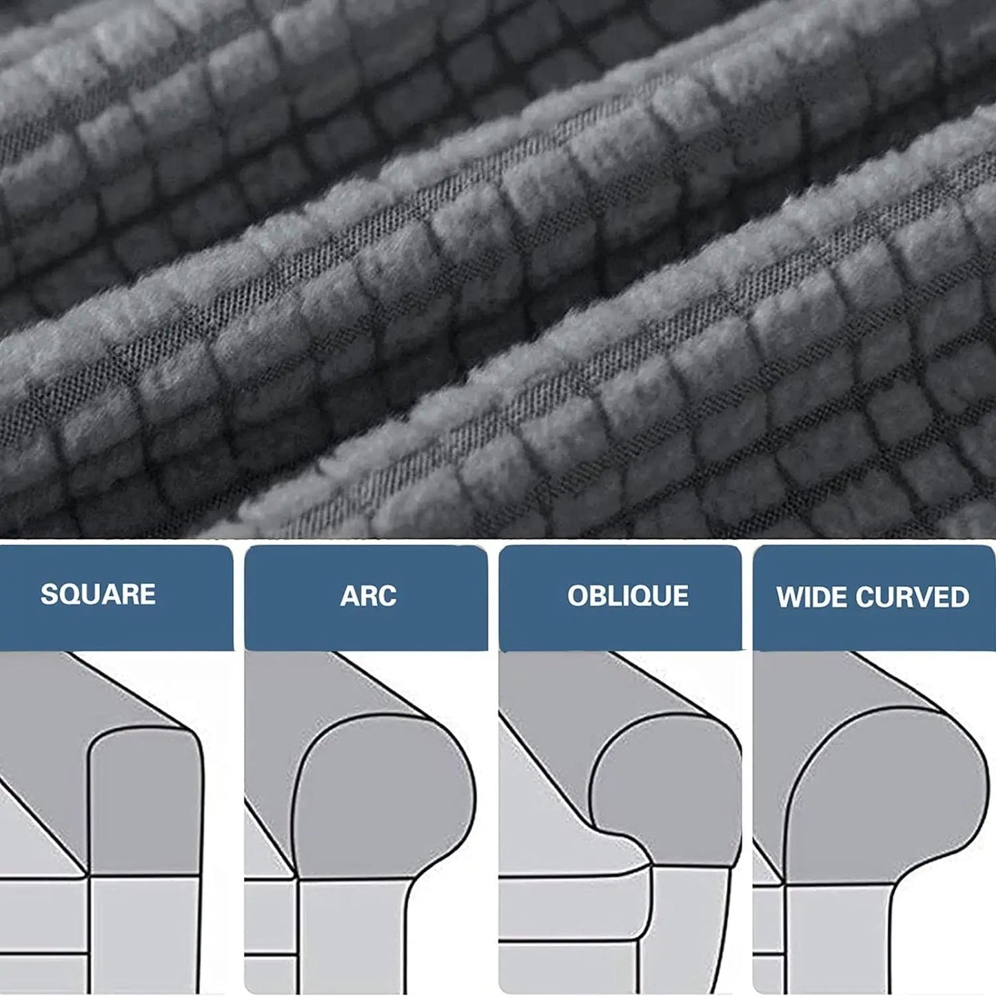 Elegant Collection | Sofa Arm Covers with Waterproof Stretch Fabric | Non-Slip Design for Ultimate Stain Protection