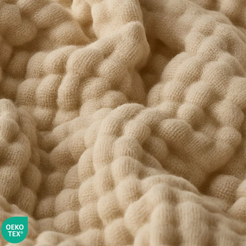 Elegant Muslin Cotton Blanket | Breathable & Soft Fabric for Cozy Comfort