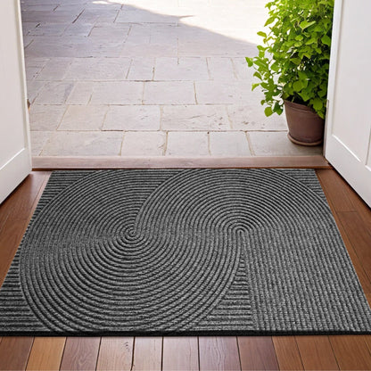 Elegant Non-Slip Door Mat | 3D Pattern Dirt Catcher for Indoor & Outdoor Use