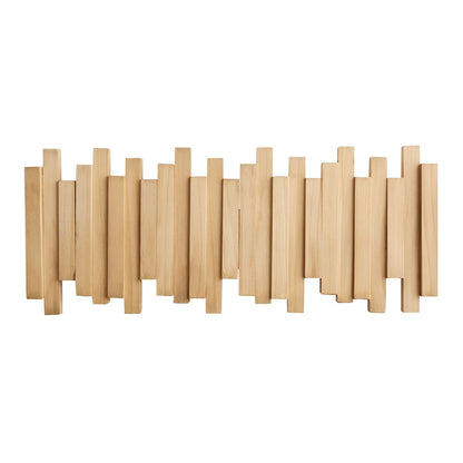 Elegant Wall Hook | Solid Wood Coat Hooks for Wall with Foldable Design | Space-Saving Key Holder for Organized Entryway