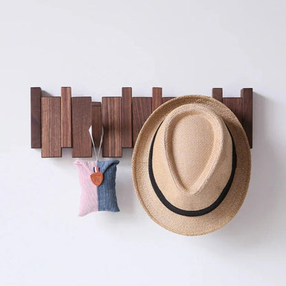 Elegant Wall Mounted Coat Rack with Foldable Design - Stylish Storage Solution for Organized Spaces