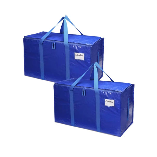 Home Organization Storage Bags | Heavy-Duty Zippered Bags for Clothes & Seasonal Items | Collapsible Design for Easy Use