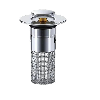 Innovative Pop-Up Sink Plug with Built-in Sieve & Odor Control for Freshness