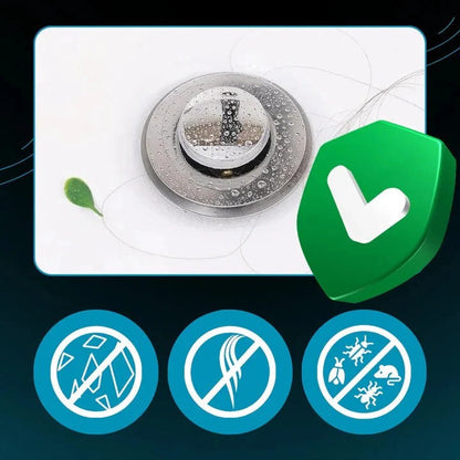 Innovative Pop-Up Sink Plug with Built-in Sieve & Odor Control for Freshness