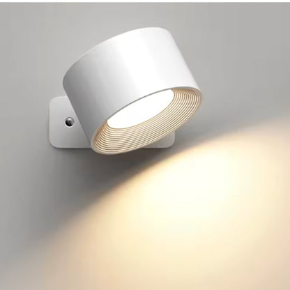 Magnetic LED Wall Lamp | Rechargeable Wall Lights with 360° Rotation | Dimmable Design for Flexible Home Lighting