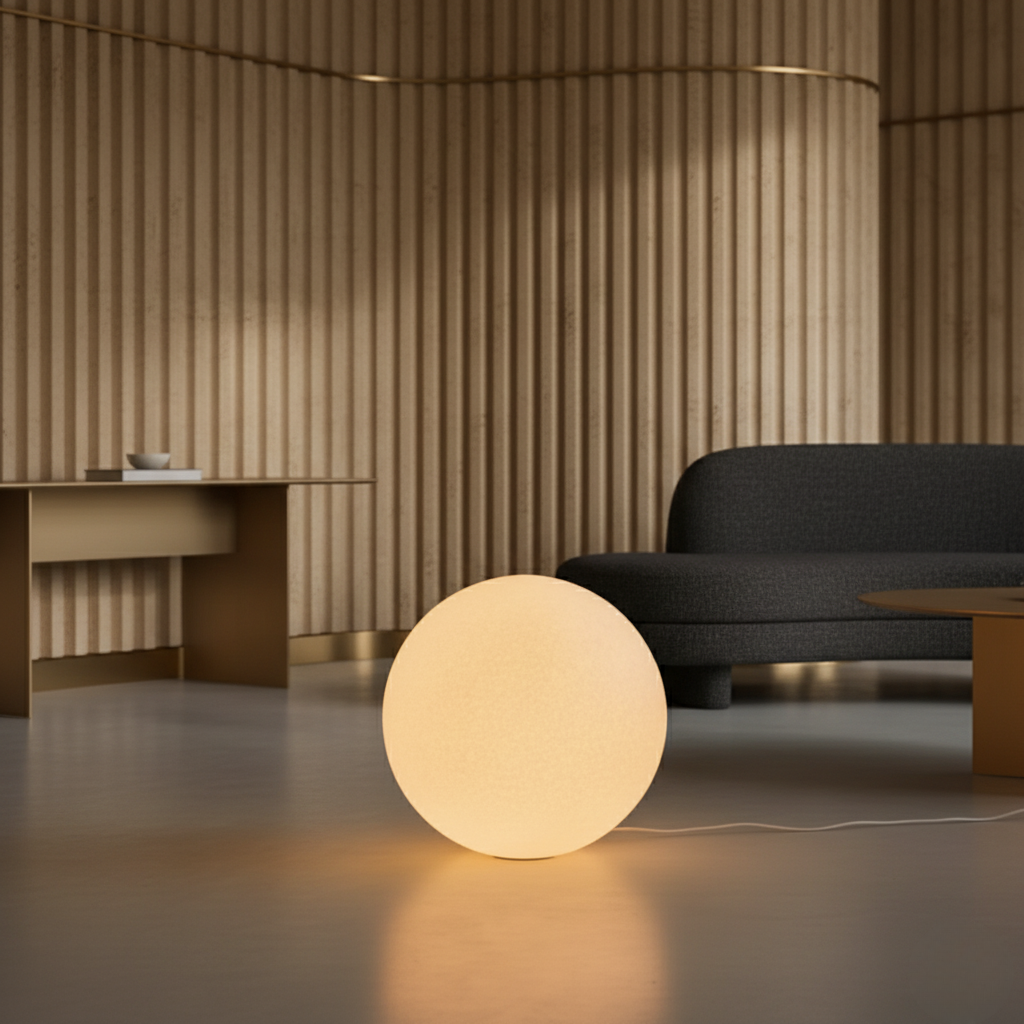 Modern Floor Lamp with Dimmable Lighting & Unique Design | Elegant Resin Standing Lamp for Cozy Living Room Ambiance