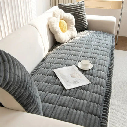 Plush Channel | Sofa Cover with Anti-Slip Backing for Cozy Pet Protection