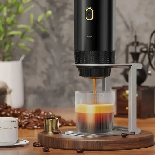 Portable Espresso Maker | 3-in-1 Coffee Machine with High Pressure Extraction | Compact Design for Travel and Camping