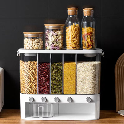 Practical Storage Solution | Food Storage Container with 5 Compartments | Airtight Design for Freshness and Organization