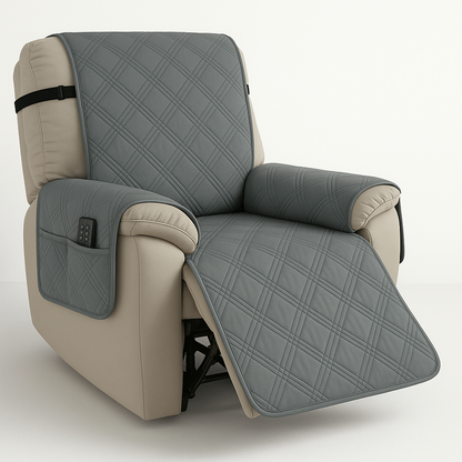 Quilted Waterproof Recliner Chair Covers with Non-Slip Backing | Stylish Protection for Pets and Kids