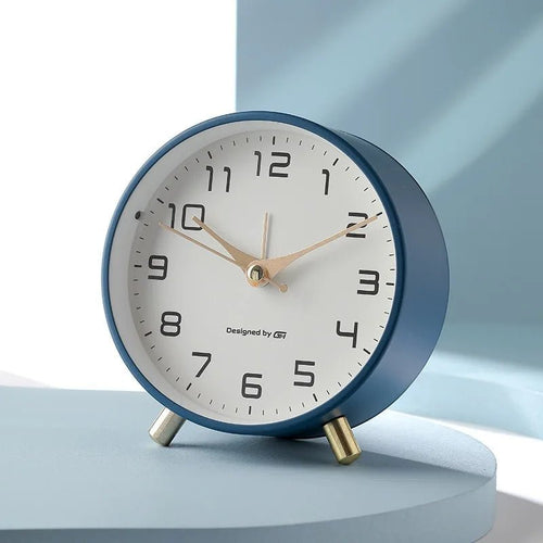 Scandinavian Table Clock | Silent Movement & Minimalist Design | Perfect Desk Accessory for Tranquil Spaces