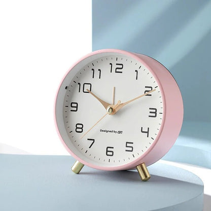 Scandinavian Table Clock | Silent Movement & Minimalist Design | Perfect Desk Accessory for Tranquil Spaces