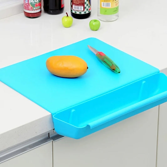 Smart Kitchen Collection | Plastic Cutting Board with Integrated Tray | Foldable Design for Easy Storage