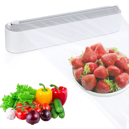 Smart Kitchen Organizer | Magnetic Foil & Film Dispenser with Built-In Cutter | Space-Saving Design for Effortless Food Preparation