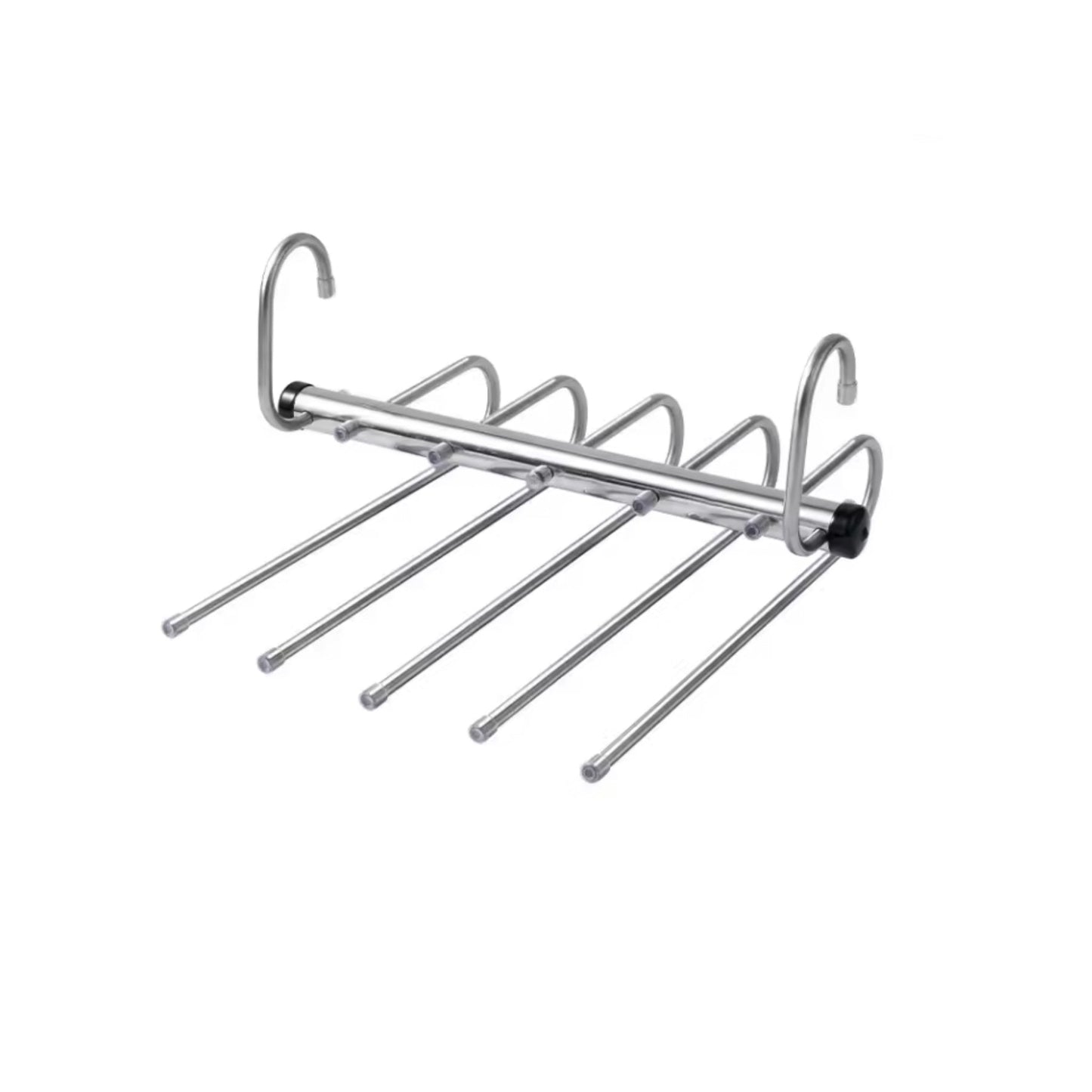 Space Saver | Foldable Stainless Steel Pants Hanger with 9 Layers | Efficient Storage Solution for Organized Wardrobes