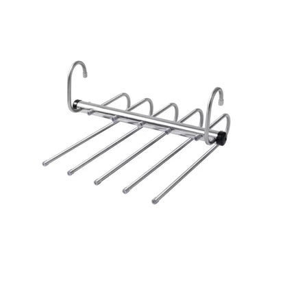Space Saver | Foldable Stainless Steel Pants Hanger with 9 Layers | Efficient Storage Solution for Organized Wardrobes