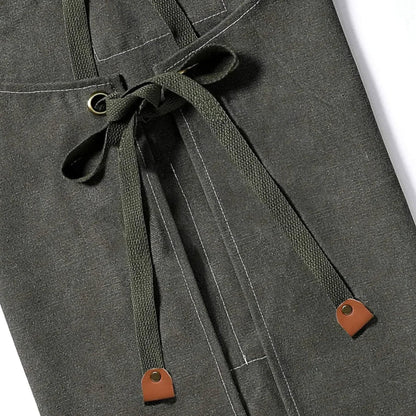 Stylish Canvas Apron | Water-Resistant Kitchen Apron with Pockets for Comfort and Functionality