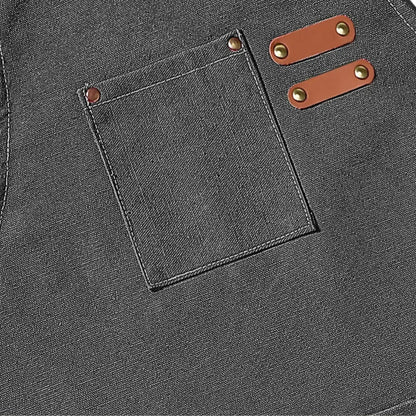 Stylish Canvas Apron | Water-Resistant Kitchen Apron with Pockets for Comfort and Functionality