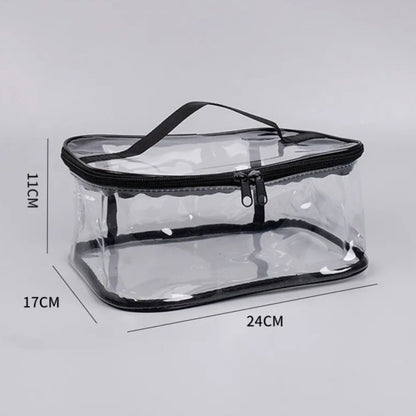 Transparent Toy Storage Bag | Spacious Zipper Organizer with Handle for Easy Cleanup
