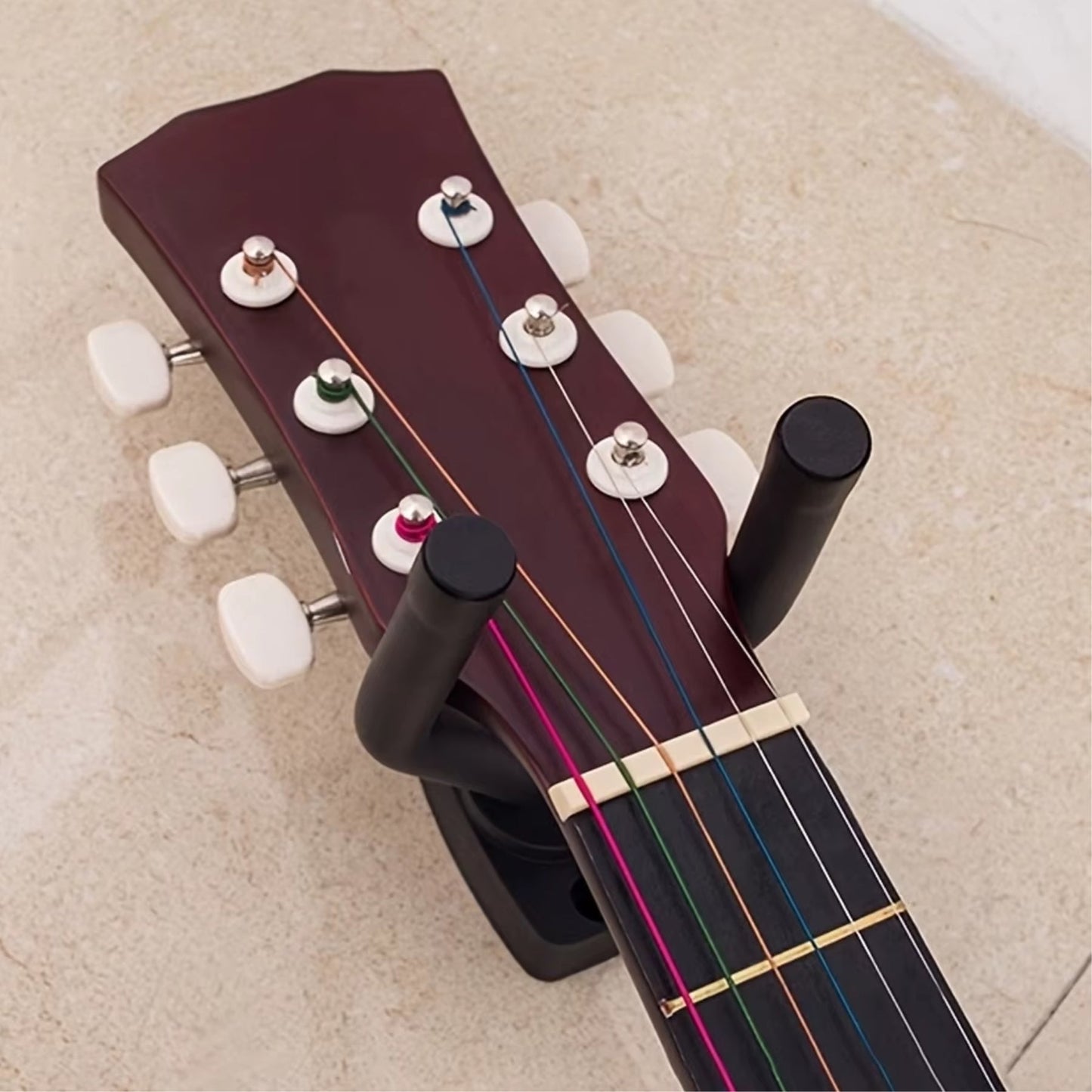 Universal Guitar Wall Mount | Durable Holder with Protective Padding | Space-Saving Design for Easy Access and Stylish Display