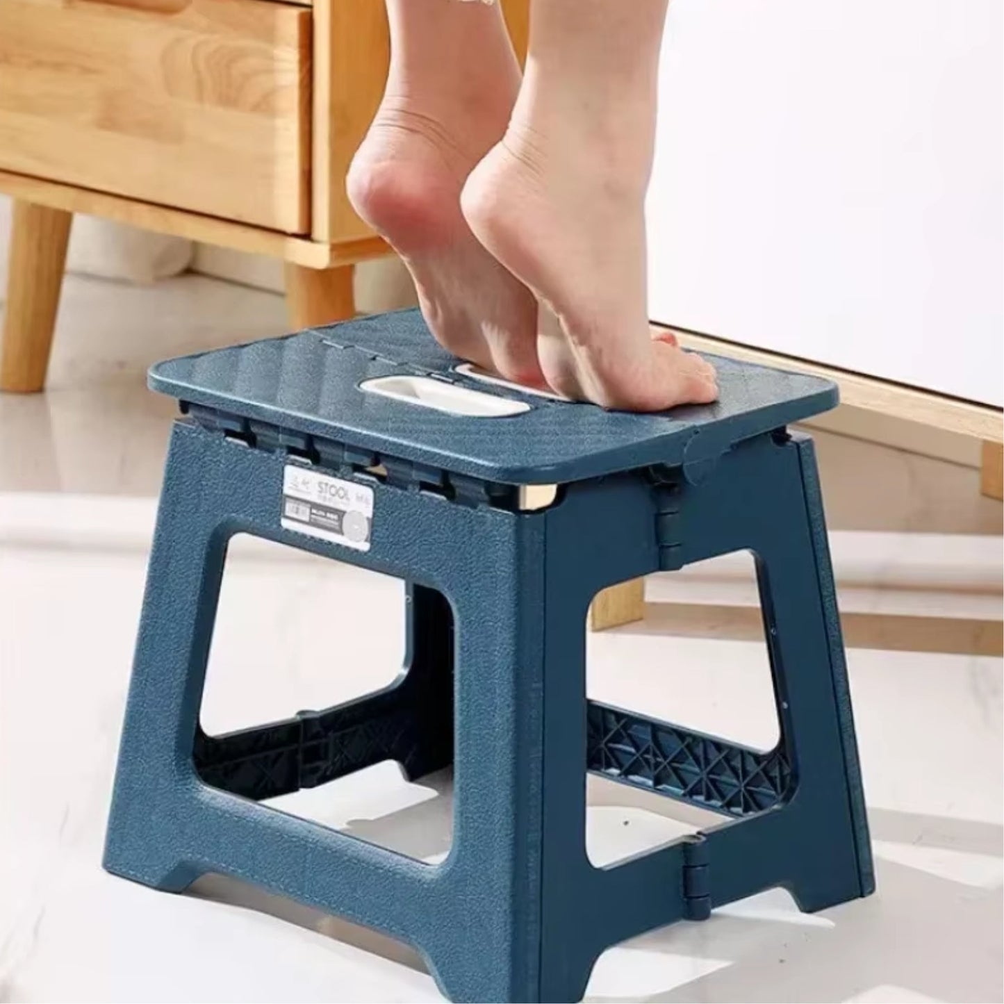 Versatile Foldable Stool with Non-Slip Feet | Lightweight & Portable Seating for Home, Camping, and Travel
