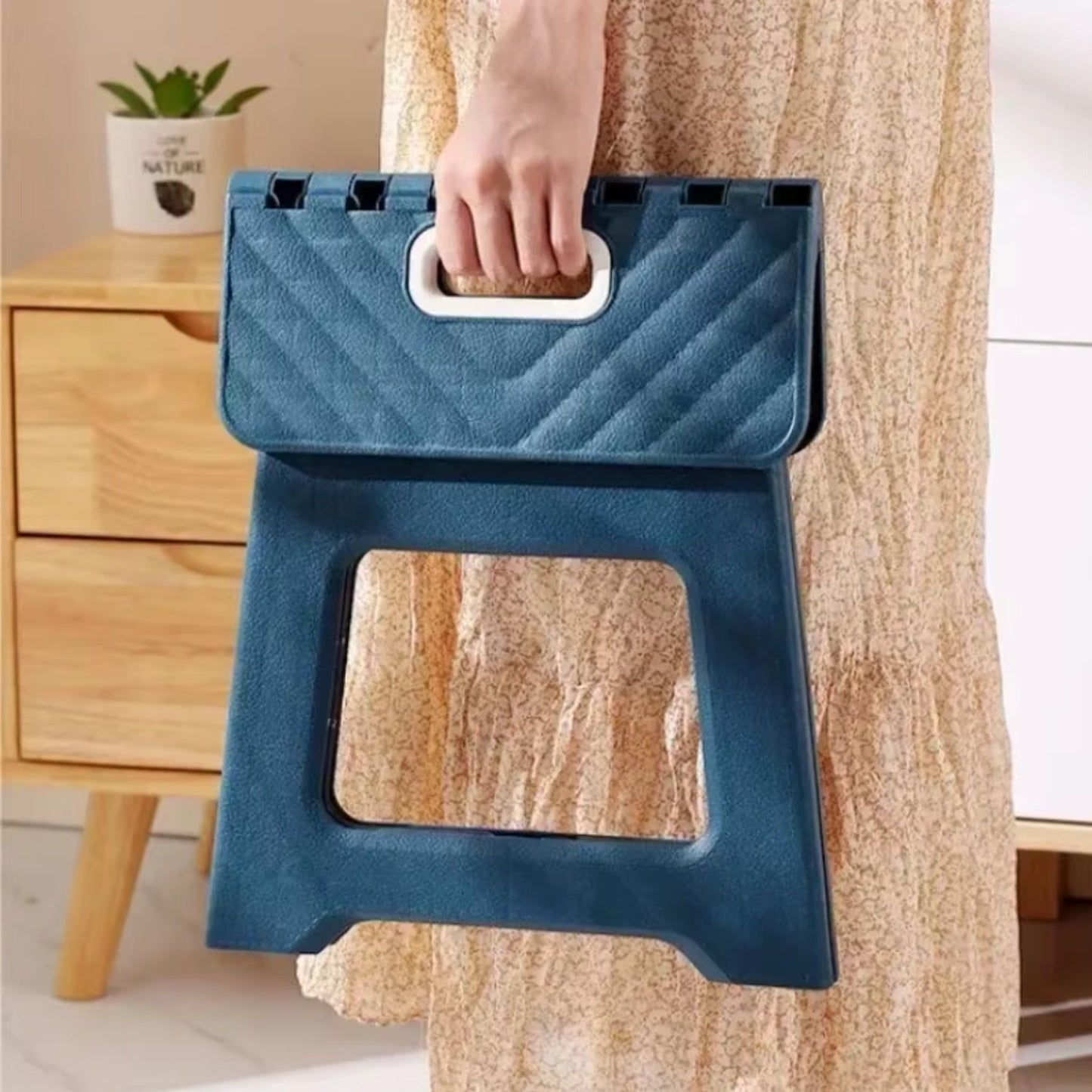 Versatile Foldable Stool with Non-Slip Feet | Lightweight & Portable Seating for Home, Camping, and Travel