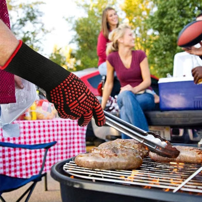 Versatile Silicone BBQ Gloves | Heat-Resistant Non-Slip Grip for Safe Cooking
